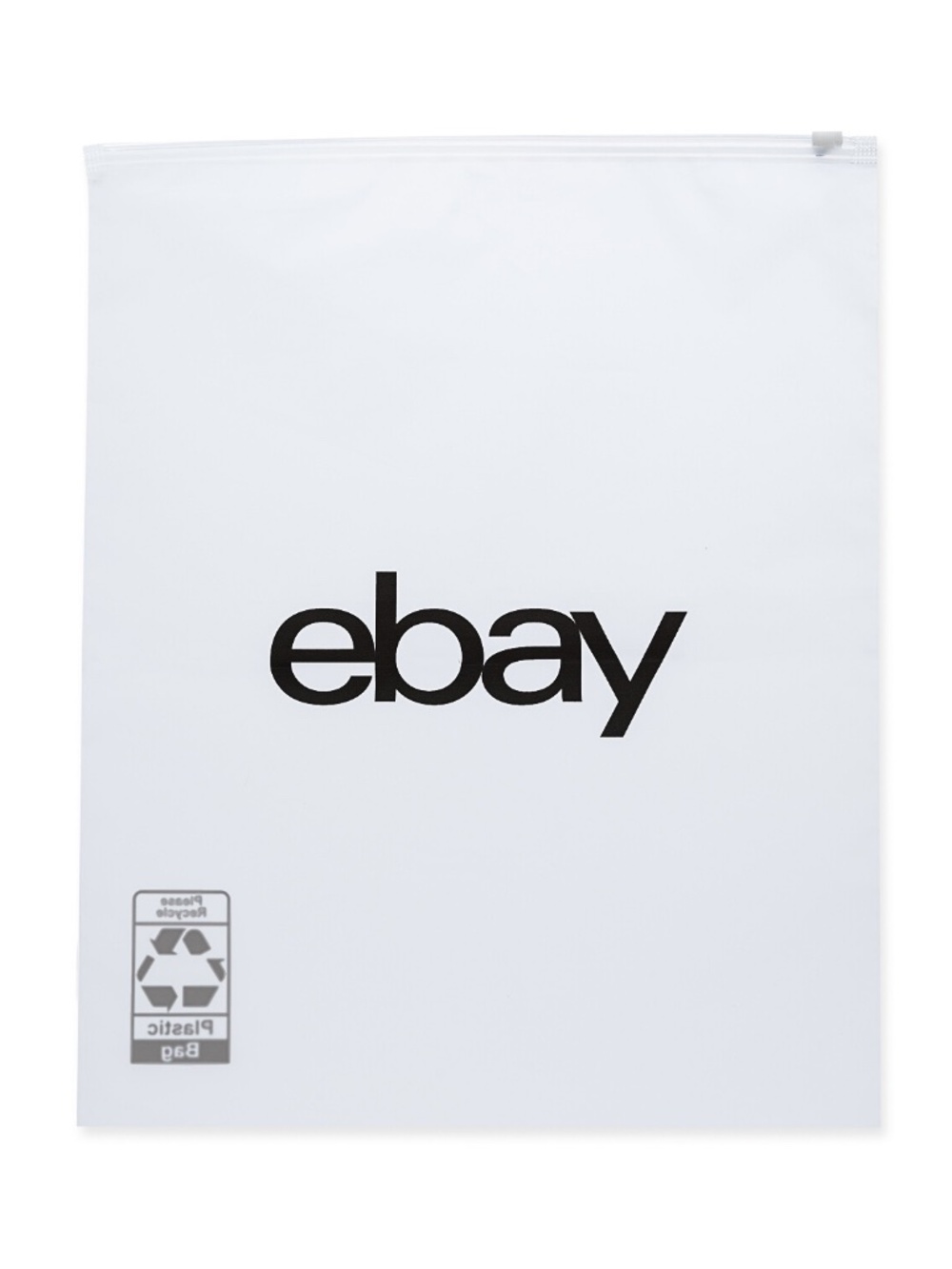 10" x 12.5" Frosted Zipper Clothing Bag 50 Count